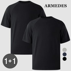 [1+1] 아르메데스 리싸이클 매쉬 쿨링 반팔 래글런 티셔츠 AR-199
