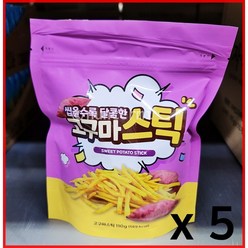 원푸드 씹을수록 달콤한 고구마 스틱 SWEET POTATO STICK 110G x 5개, 5봉지