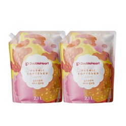더블하트 유아 섬유유연제 Baby Floral 리필, 2.1L, 2개