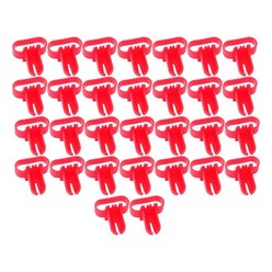 GHSHOP 30 조각 풍선 매듭 풍선 묶는 도구 장치 생일 장식 액세서리, 5.5x6.5cm, 플라스틱, 빨간색