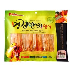 명견만리 강아지 간식 슬라이스 400g, 1개, 연어맛