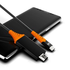 로랜텍 USB C TO HDMI MHL 스마트폰TV연결 미러링케이블 2M -인증, 로랜텍 미러링케이블 2M