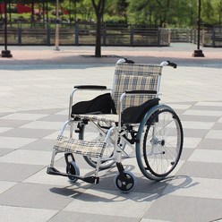 메디위 알루미늄 수동식 휠체어 ME-2001, 1개