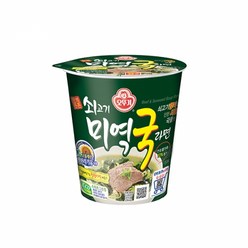 오뚜기 쇠고기미역국라면 컵 60g, 2개