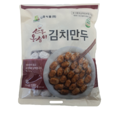 [얌얌마켓] 나래식품 옹심이김치만두 1kg (아이스박스 포함), 1개