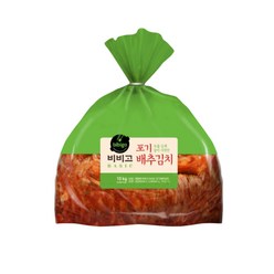 [국내산 100% 대용량] 비비고 포기배추 김치 10kg, 1개