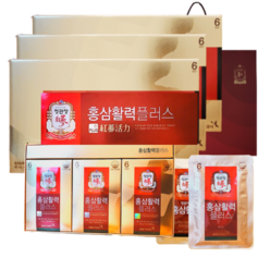 정관장 6년근 홍삼활력 90포 3600ml+쇼핑백 가정의달 (30포 3개), 1세트(30포 3개), 3개