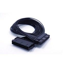 ATX 마더보드용 PSU 전원 공급 장치 24 핀 연장 케이블 스플리터 핀-2420 4 12 인치 30cm 블랙 24BB, 04 50cm