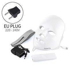 LED마스크 피부 홈캐어 얼굴 미용 관리 마스크 큐티 케어 여드름 미백 주름, EU Plug NoBox, CHINA, 1개, 1개