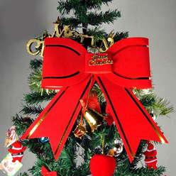 MIDAS 빨간 리본장식 대형 크리스마스 트리장식품 36x38cm 레드리본 소품, 리본[36*38]