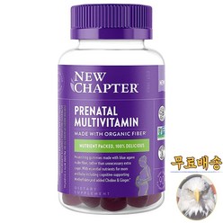 미국산 뉴챕터 임산부 멀티비타민 90구미 프레나탈 종합비타민 New Chapter Prenatal Multivitamin 선물증정, 90정, 1개