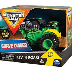 Monster Jam 몬스터 잼 공식 그레이브 디거 Rev'N 로어 트럭 1:43 스