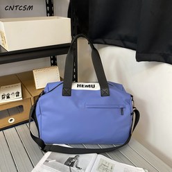 CNTCSM스포츠 가방 학생 가벼운 손가방 짧은 여행 가방 여자 요가 헬스 가방 건습 분리 수영 가방, 푸른 색