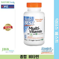 닥터스베스트 멀티-비타민 베지 캡슐 철분 불포함 90정 1병 / Doctor's Best Multi-Vitamin with Vitashine D3 90ct 1bt 2025/04, 1개