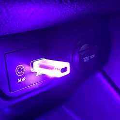 브릴리언트라이팅360 자동차 RGB USB 무드등 차량용 풋등 실내등 LED조명, BLT10 USB무드등, 1개