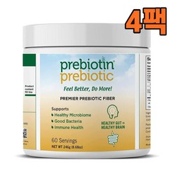 Prebiotin 프리바이오틴 프리바이오틱스 240g 60회분, 4팩