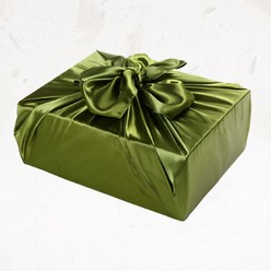 [글라라세상] 선물포장용 공단보자기 소(72x72cm), 녹색, 1장