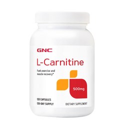 GNC 엘 카르니틴 500mg 120정 (캡슐) L-Carnitine 120caps, 1개