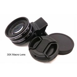 접사렌즈 어안렌즈 스마트폰 줌 망원 광각 렌즈 37mm 15x 매크로 4k hd 전문 사진 카메라 속눈썹 스마트폰 30x 매크로, 협력사, 30배 매크로 렌즈, 1개