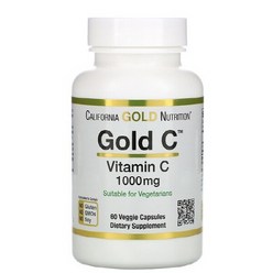 캘리포니아 골드 뉴트리션 CGN 비타민C 1000mg 60베지캡슐, 1통