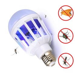 AC220V LED 모기 킬러 전구 E27 LED 전구 홈 조명 버그 재퍼 트랩 램프 곤충 안티 모기 Repeller 빛|Mosquito Killer Lamps|, 1개, 15W with plug, 단일