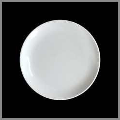 대명멜라민 미색 - 멜라민 신 원형접시 (국내생산 멜라민 흰그릇 하얀그릇 업소용그릇), (N-7-14경), 1개