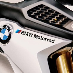 BMW모터라드 로고 레터링스티커 데칼, 200x18mm, 검정, 1개