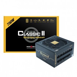 마이크로닉스 CLASSIC II GD 750W 80PLUS 230V EU Gold 풀모듈러 파워서플라이