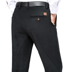 남성 가을겨울 기모 골덴바지 캐주얼 정장 루즈핏 일자 팬츠 Men's casual pants