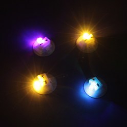 [아이디몬] LED 원형 2종 무드등 미니 만들기 재료 미니등 터치라이트 발광칩, 상시주황