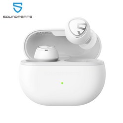 SOUNDPEATS Mini Pro 하이브리드 액티브 노이즈 캔슬링 무선 이어버드 ANC 포함 Bluetooth 5.2 헤드, White