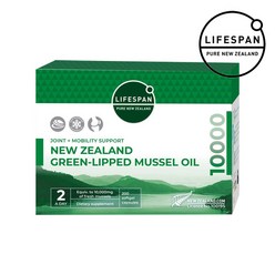 라이프스팬 뉴질랜드 초록입홍합 오일 GREENLIPPED MUSSEL 10000 녹색잎 푸른입 청홍합 그린뮤셀 추출물오일, 1개, 200정