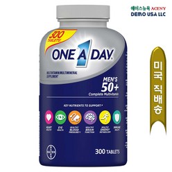 BAYER 바이엘 원어데이 플러스 50 멀티비타민 300정 2옵션/ Bayer One A Day Plus 50 Multivitamin 300 Tablets, 2개