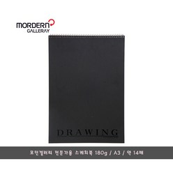 모던갤러리 전문가용 A3 스케치북 180g/약 14매