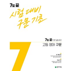 7일끝 시험대비 어법기초 고등 영어구문(21)-색깔 스프링 제본 가능, 트윈링 추가[노랑], 영어영역