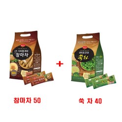 광야식품 뉴 시리얼 귀리 안동 참마차 스틱형 50포 1개 + 광야식품 뉴 시리얼 귀리 쑥차 스틱형 냉온차 40포 1개