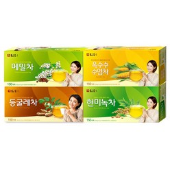 담터 둥굴레차 150T+옥수수수염차 150T+메밀차 150T+현미녹차 150T 총 600T