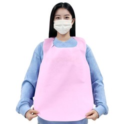 웨어리스 일회용 앞치마 라이트 / 식당 손님용 앞치마, 500매, 핑크