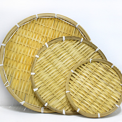 전소쿠리 전채반 전접시 대나무체반 과일 전바구니, 접시20cm, 1개