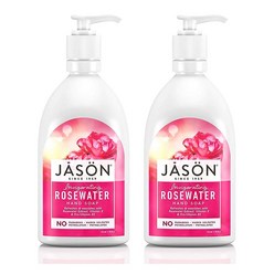 JASON 제이슨 인비고레이팅 로즈워터 핸드 솝 473mL(16oz) 2팩 Invigorating Rosewater Hand Soap, 473ml