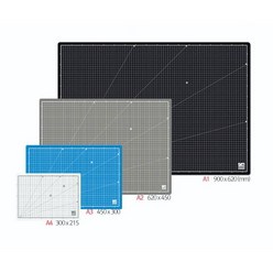 [투빌] 윈스타 pvc 반영구 소재 책상 커팅매트 깔판 칼판 A1 A2 A3 A4 학교 사무실 공방, 화이트그레이