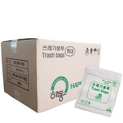 해동산업 대명크린 쓰레기봉투 (특대) 110L (90x110)cm 1박스 300매 흰색, 2box