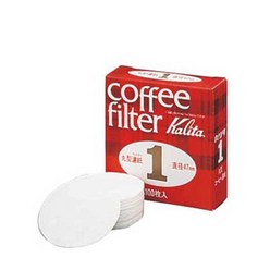 칼리타 원형 필터 #1 커피필터 여과지 1호 100매, 1개, 100개입
