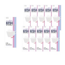 와이엠 플러스 KF94 황사보건용마스크 중형 화이트 1개입 5매, 5개