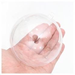 [오꿈] 플라스틱볼 투명구 장식캡슐 아크릴공, (원) 8cm 5set