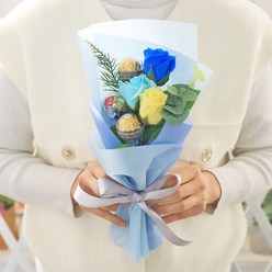 수능선물 페레로로쉐 꽃다발 쁘띠 블루 초콜릿, 단품