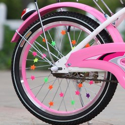 별 휠 장식 자전거 튜닝 어린이 유아 꾸미기 액세서리, 장식CM004298, 1개