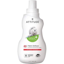Attitude 에티튜드 유아전용 섬유유연제 핑크 그레이프후르츠 40회분 33.8Fl.oz(1L)
