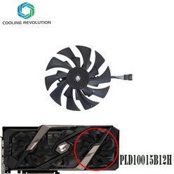 기가바이트 AORUS 지포스 RTX 2060 2070 슈퍼 2080 2080Ti XTREME 냉각 팬용 그래픽 카드 팬 PLD10015B12H 95mm, 3.Right fan