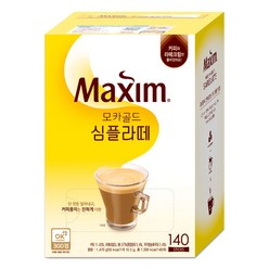 맥심 모카골드 심플라떼 140T, 10.5g, 140개입, 1개